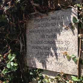 Photo of Tim Ewing Memorial Wall
