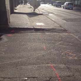 Photo of ADA Access mid-block Jackson between 2nd & 3rd