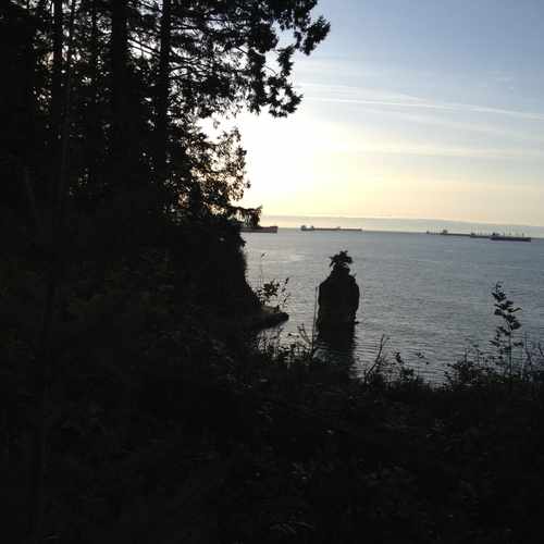 photo of Siwash Rock at Siwash Rock Trail Vancouver BC Canada