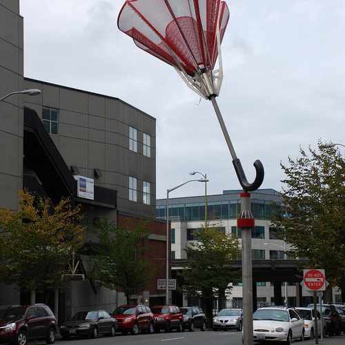photo of Angie's Umbrella at Western Avenue Seattle WA US
