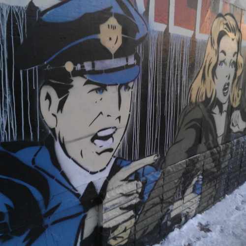 photo of Polizia Pop Mural at 905 West Franklin Avenue Minneapolis MN 55405