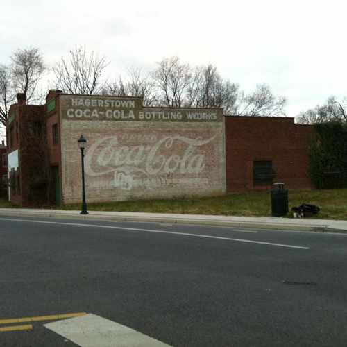 photo of Coka-cola Bottling Wall Sign at 445 Jonathan Street Hagerstown MD 21740