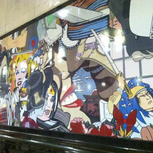 photo of Downtown Bus Tunnel Mural at 1520 5th Avenue Seattle WA 98101