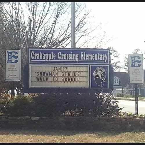 photo of Crabapple Crossing Elementary School at 12785 Birmingham Highway Alpharetta GA 30004