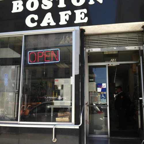photo of Boston Cafe at 77 Van Ness Avenue San Francisco CA 94102