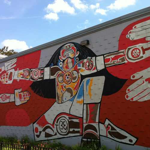photo of Perkins Street Mural at 408 Centre Street Boston MA 02130
