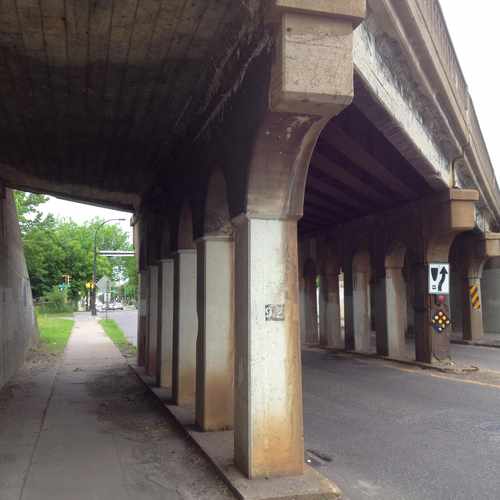 photo of One of many railroad bridges that are found here at Interstate 35W Minneapolis MN 55413