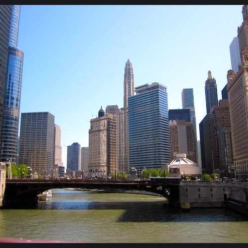 photo of Chicago River at West Wacker Drive Chicago IL US