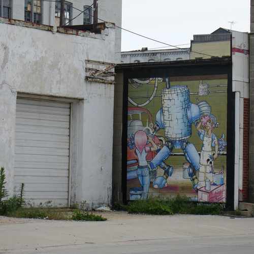 photo of building mural at 221 South 1st Street Milwaukee WI 53204