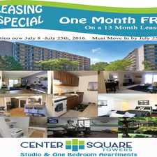 Rental info for Center Square Towers