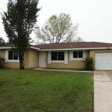 Rental info for NICE SOUTHEAST PALM BAY 2/1 WITH GARAGE TILED HOME