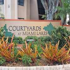 Rental info for Courtyards at Miami Lakes