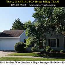 Rental info for Ohio Real Estate-14441 Settlers Way(Strongsville,Ohio 44149)(440)336-0612 or WWW.CJHARRINGTON.COM in the Strongsville area