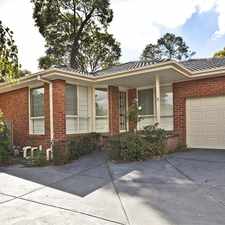 Rental info for 2 bedroom delight, close to Ringwood North shops (LEASED)