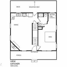 Rental info for View Catcher, 2 Bedrooms, WiFi, Hot Tub, Pool Table, Arcade, Sleeps 6