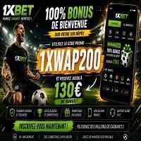 Nouveau code promo 1xBet 2027 : 1XWAP200 – Dernier bonus